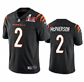 Nike Bengals Men & Women & Youth 2 Evan McPherson Black 2022 Super Bowl LVI Vapor Limited Jersey,baseball caps,new era cap wholesale,wholesale hats